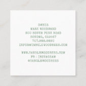 ハニー素朴ビーフローラ スクエア名刺 (裏面)