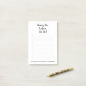 ハニー結婚Dosチェックリスト ポストイット (デスク上)