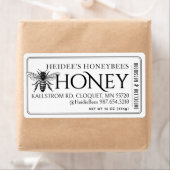 ハニー編集可能ラベルヴィンテージクイーンビー縁ど ラベル (インサイチュ)