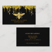 ハニー金ゴールドドリップスフェイクハニービーグリッター 名刺 (正面/裏面)