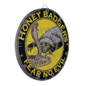 ハニー・アナグマは、悪い黄色い怖い動物を恐れない ダーツボード (正面左)