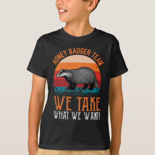 『ハニー・アナグマ・チーム』 Tシャツ