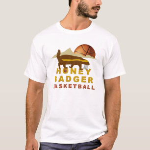 ハニー·バッガー·バスケットボール Tシャツ