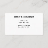 ハニー·ビー·オン·キャトキン 名刺 (裏面)