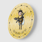 ハニー・ビー・ジャスト・イブ&ジャスト・ビー ラージ壁時計 (傾斜)