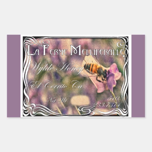 ハニー – ロゴシール 長方形シール (正面)