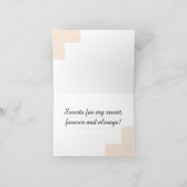 ハニー＆ワッフル ファンフレーズ アーティスティック バレンタイン カード (内部)