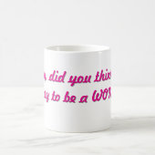 ハニー、女考え性の簡単だった コーヒーマグカップ (中央)