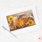 ハニー 長方形シール (封筒)