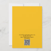 ハニーQRコードブライダルシャワー 招待状 (裏面)