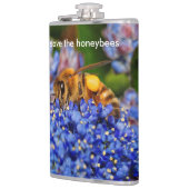 ハニ救ビーがカリフォルニア州の薄紫に授粉 フラスク (左)