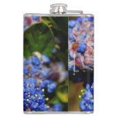 ハニ救ビーがカリフォルニア州の薄紫に授粉 フラスク (裏面)