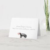 ハニ熱狂するーバッジャーバレンタインデー シーズンカード (裏面)