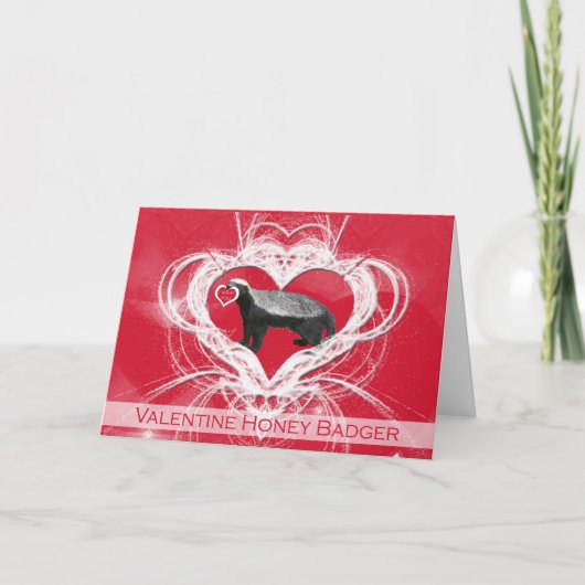 ハニ熱狂するーバッジャーバレンタインデー シーズンカード (正面)