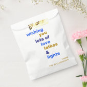 ハヌカおもしろいラブラッキーライツブルーカスタム フェイバーバッグ (封をした状態)