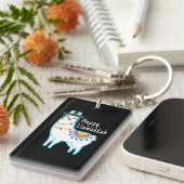 ハヌカおもしろいラマHappy Llamkah Jewish キーホルダー (正面右)