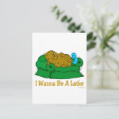 ハヌカおもしろいーの贈り物「ラケットになりたい」 シーズンポストカード (スタンド正面)