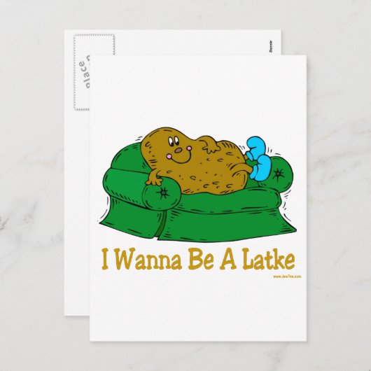 ハヌカおもしろいーの贈り物「ラケットになりたい」 シーズンポストカード (正面/裏面)