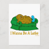 ハヌカおもしろいーの贈り物「ラケットになりたい」 シーズンポストカード (正面)