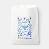 ハヌカお洒落ーホリデー（ユダヤ教）メノラー絵を描ズカスタム フェイバーバッグ (正面)