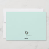 ハヌカお祝い招待状 シーズンカード (裏面)