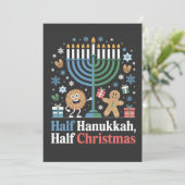 ハヌカとクリスマスのハーフ&ハーフ 面白い クリストゥカ 招待状 (スタンド正面)