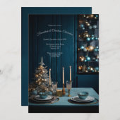 ハヌカとクリスマスのパーティー 招待状 (正面/裏面)