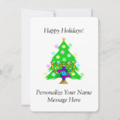 ハヌカとクリスマスを一緒に シーズンカード (正面)