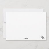 ハヌカとクリスマスモダンの写真カード シーズンカード (裏面)