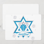 ハヌカのお祝い ホリデーカード (正面/裏面)