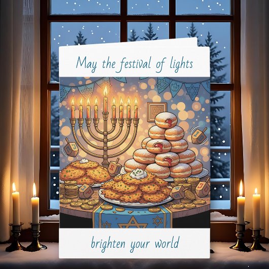 ハヌカのお祝い | 光の祭典 カード