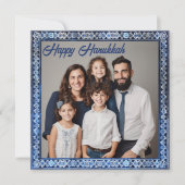 ハヌカのご挨拶、カスタムテキストです シーズンカード (正面)