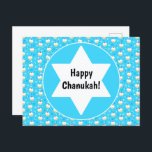 ハヌカのゼリードーナツ ユダヤの星 スノーフレーク シーズンポストカード<br><div class="desc">このリボンは、ハヌカのギフト包装に素敵なアクセントを加えます。 単色の紙と一緒に、コントラストとして使用することもできます。 ギフトバッグ、パーティー用の箱、包装紙のマッチング商品が利用可能です。</div>