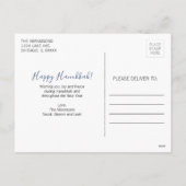 ハヌカのホリデー フォト ポストカード (裏面)