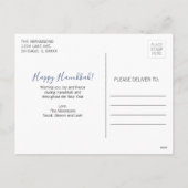 ハヌカのメノラ ホリデー ポストカード (裏面)