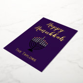 ハヌカのメノラ 箔シーズンカード (回転した状態)