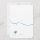 ハヌカの写真ホリデーカード シーズンカード (裏面)