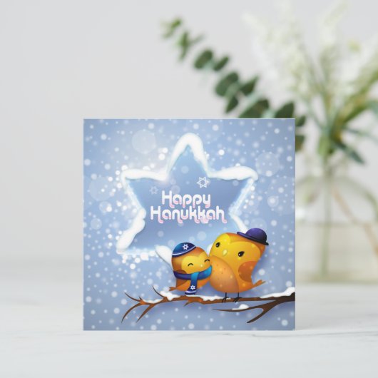 ハヌカの冬の雪の鳥 (スタンド正面)