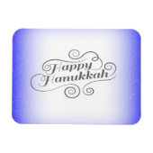 ハヌカの喜び 2トーン 青白の背景 マグネット (横)
