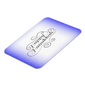 ハヌカの喜び 2トーン 青白の背景 マグネット (左側)