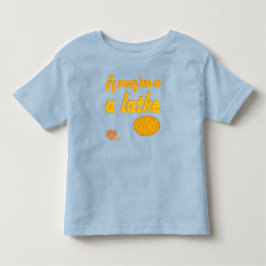ハヌカの子供服 - "ママはラトケが大好きなの" トドラーTシャツ
