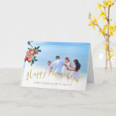 ハヌカの家族写真  スイートザクロ カード (黄色い花)