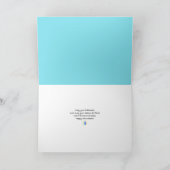 ハヌカの幸せな雪の枝 ホリデー折り紙 シーズンカード (内部)