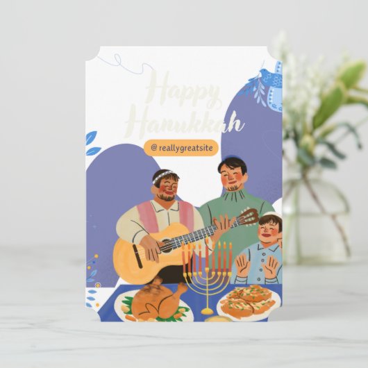 ハヌカの招待状を明るくする 招待状 (スタンド正面)