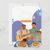 ハヌカの招待状を明るくする 招待状 (正面)