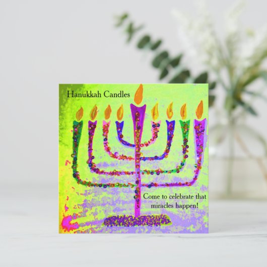 ハヌカの招待状 招待状 (スタンド正面)