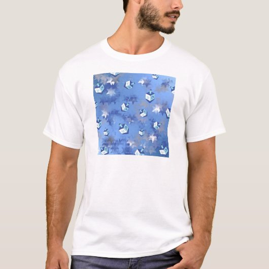 ハヌカの星とドライデルのお祝い Tシャツ (正面)
