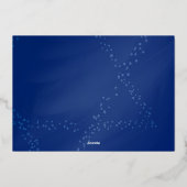 ハヌカの星のダビデのメノラおめでとう 箔シーズンカード (裏面)