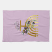 ハヌカの楽しいエンターテイメント キッチンタオル (横)