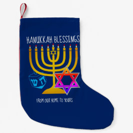 ハヌカの祝福 スモールクリスマスストッキング